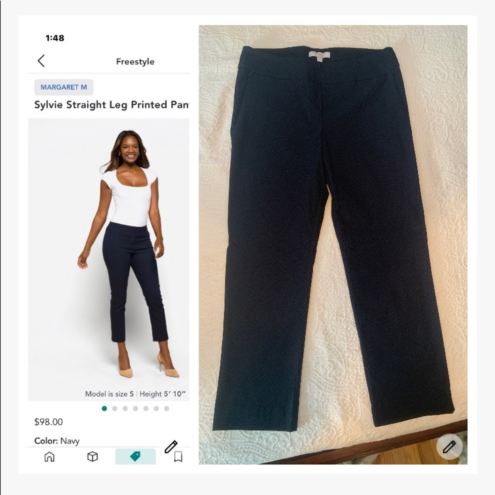 Sylvia Straight-leg Cropped Pant